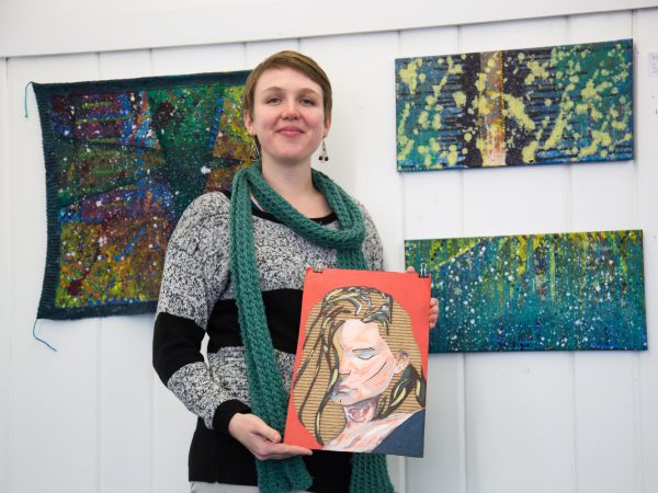 Waring Senior’s Art Exhibited Alongside Professional Artist