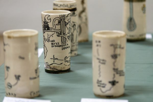 Ceramic pieces made by students
