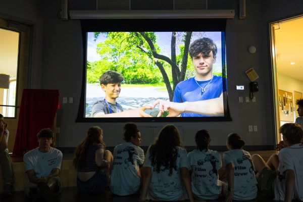 Students show their documentary